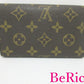 ルイ ヴィトン LOUIS VUITTON 二つ折り財布 モノグラム ポルト モネ ビエ トレゾール M61730 LV ロゴ 中財布 ミディアム コンパクト ウォレット 【中古】【送料無料】 bs3100