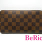 ルイ ヴィトン LOUIS VUITTON 二つ折り財布 ダミエ ジッピーウォレット N60015 エベヌ ラウンド ファスナー 長財布 ロング ウォレット 【中古】【送料無料】 bs3138
