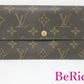 ルイ ヴィトン LOUIS VUITTON 長財布 モノグラム ポシェット ポルト モネ クレディ M61725 LV ロゴ 二つ折り財布 ロング ウォレット  【中古】【送料無料】 bs3214