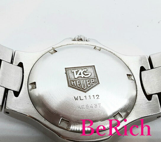 タグホイヤー TAG HEUER キリウム WL1112 メンズ 腕時計 デイト 黒 ブラック 文字盤 SS シルバー アナログ クォーツ QZ ウォッチ 【中古】【送料無料】 bt2479