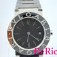 ブルガリ ブルガリブルガリ BB26SS レディース 腕時計 デイト SS シルバー クォーツ 黒 ブラック文字盤 BVLGARI 【中古】【送料無料】  bt2632