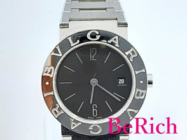 ブルガリ ブルガリブルガリ BB26SS レディース 腕時計 デイト SS シルバー クォーツ 黒 ブラック文字盤 BVLGARI 【中古】【送料無料】  bt2632
