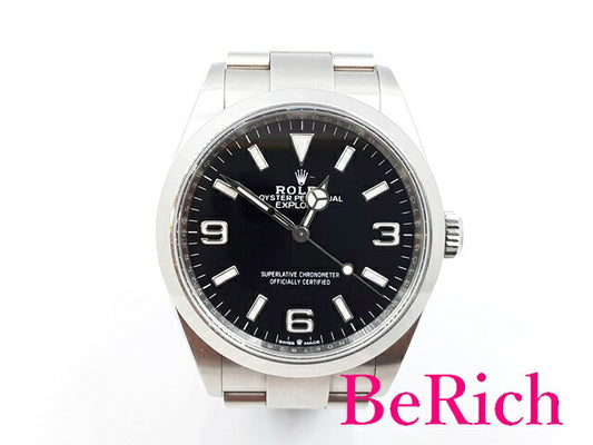 ロレックス 124270 N番 エクスプローラー1 メンズ 腕時計 自動巻き AT SS シルバー 黒 ブラック 文字盤 ROLEX 【中古】【送料無料】 bt2679