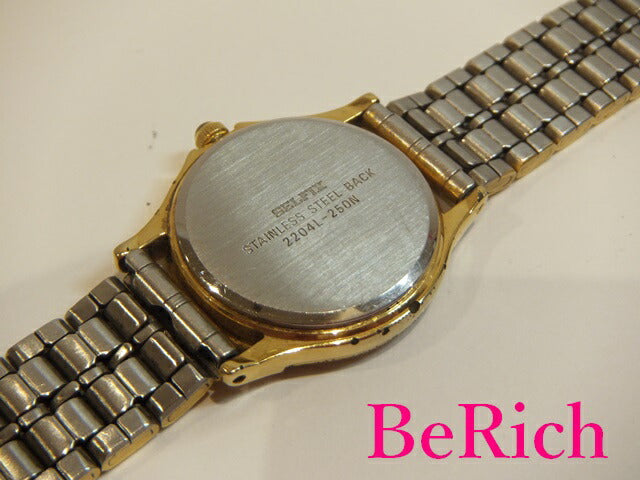 セルフィックス SELFIX レディース 腕時計 2204L-250N アイボリー 文字盤 ゴールド SS アナログ クォーツ ファッション ウォッチ 時計 婦人 【中古】【送料無料】 ht1970