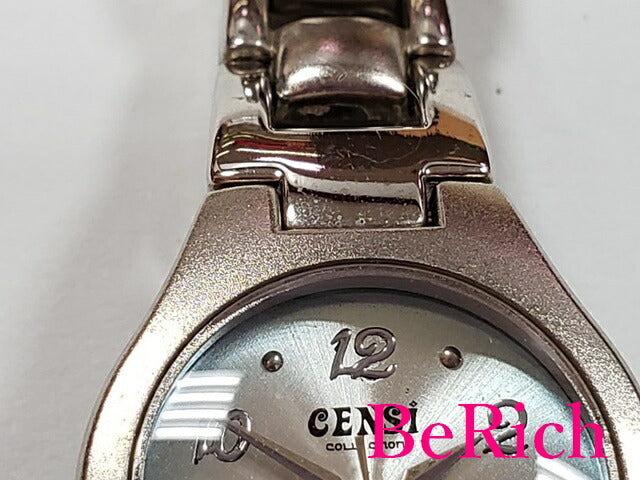 Censi レディース 腕時計 ライト ブルー 水色 文字盤 SS ブレス アナログ クォーツ QZ ウォッチ 【中古】【送料無料】 ht2381