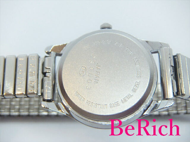 セイコー SEIKO アルバ ALBA レディース 腕時計 V515-6481 白 ホワイト 文字盤 SS シルバー クォーツ QZ ウォッチ 【中古】【送料無料】 ht3948