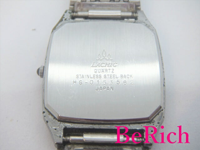 ラシック LACHIC メンズ 腕時計 HG-0153562 白 ホワイト 文字盤 SS シルバー クォーツ アナログ ウォッチ 【中古】【送料無料】 ht4108