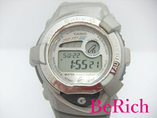 カシオ CASIO G-SHOCK Gショック Baby-G ベイビージー レディース 腕時計 BGX-170 シルバー 文字盤 グレー カーキ SS 樹脂 デジタル ウォッチ 【中古】【送料無料】 ht4147