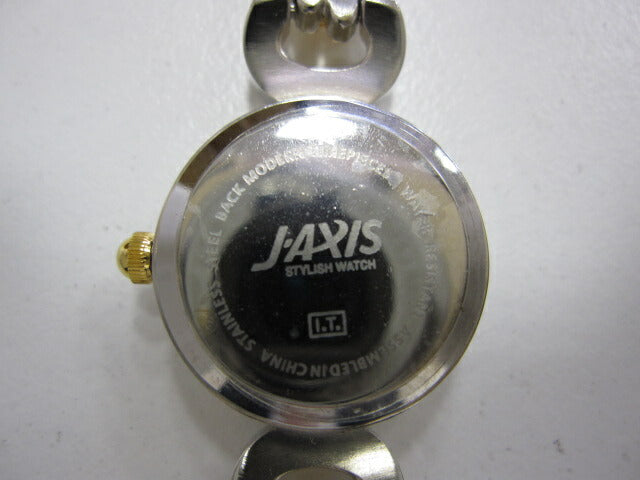 ジェイアクシス J-AXIS レディース 腕時計 クォーツ SS ゴールド/シルバー×ホワイト 2200-228782YO【中古】【送料無料】ht427