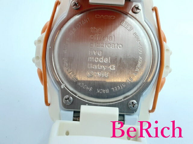 カシオ CASIO G-SHOCK Baby-G 腕時計 BGM-100 白 ホワイト 文字盤 SS 
