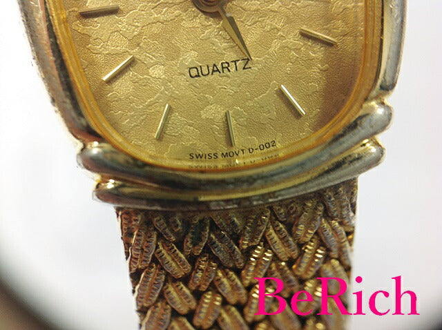 エルジン ELGIN レディース 腕時計 FK283 2P ダイヤ ゴールド 文字盤 SS ブレス クォーツ QZ ウォッチ 【中古】【送料無料】 ht2794