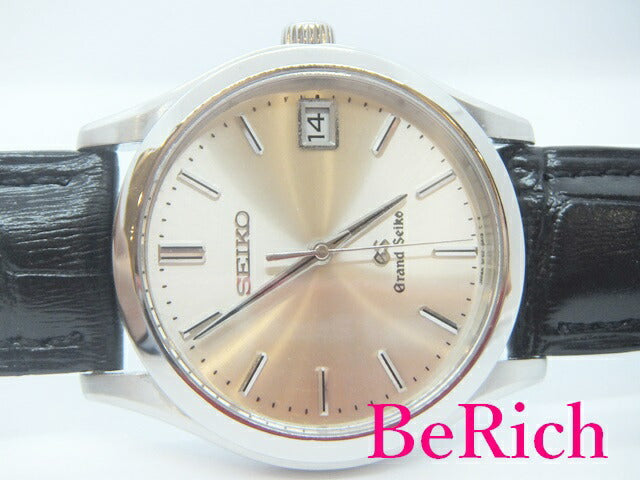 グランド セイコー Grand Seiko 9F82-0A10 メンズ 腕時計 デイト 100M 防水 シルバー 文字盤 SS レザー クォーツ QZ ウォッチ GS   【中古】【送料無料】 sb605