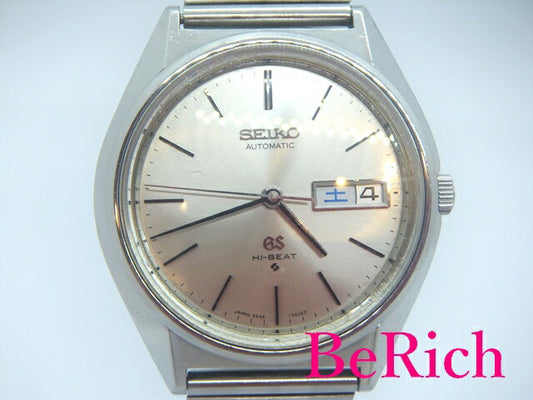 グランド セイコー Grand Seiko ハイビート 5646-7010 自動巻き メンズ 腕時計 デイデイト シルバー 文字盤 SS ブレス AT オートマ アナログ ウォッチ 56 GS アンティーク 【中古】【送料無料】 sb617