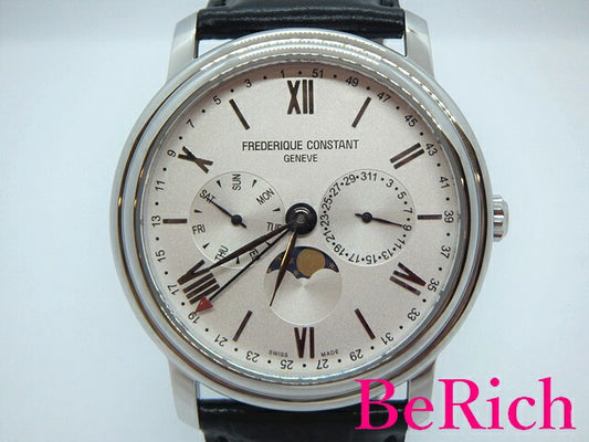 美品 フレデリック コンスタント FREDERIQUE CONSTANT クラシック ビジネス タイマー FC-270SW4P6 メンズ 腕時計 白 ホワイト 文字盤 SS レザー ブレス クォーツ QZ アナログ ウォッチ ほぼ 未使用品 【中古】【送料無料】 sb628