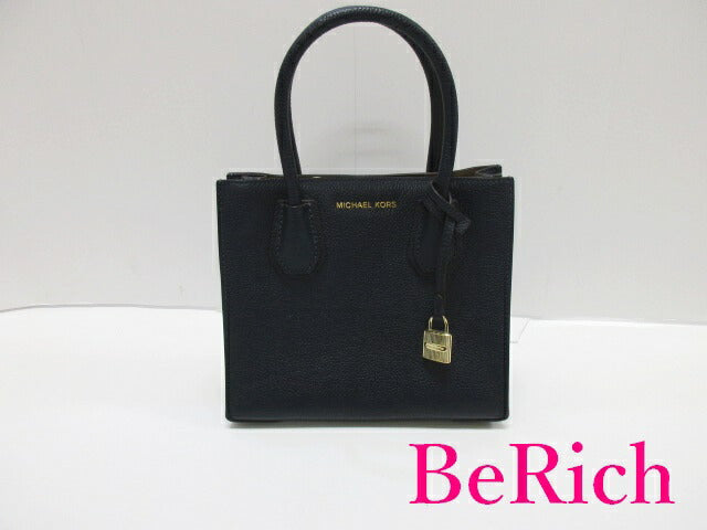 マイケルコース MICHAEL KORS 2way ミニ ハンドバッグ ショルダーバッグ 30F6GM9M2L  黒 ブラック レザー ロゴ ポシェット トートバッグ 鞄  【中古】【送料無料】 sh1487