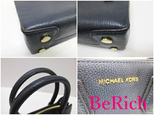 マイケルコース MICHAEL KORS 2way ミニ ハンドバッグ ショルダーバッグ 30F6GM9M2L  黒 ブラック レザー ロゴ ポシェット トートバッグ 鞄  【中古】【送料無料】 sh1487